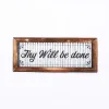 Wall Decor Corrugated Tin Thy Will Be Done 20x8x.5 | Swanson Christian Products