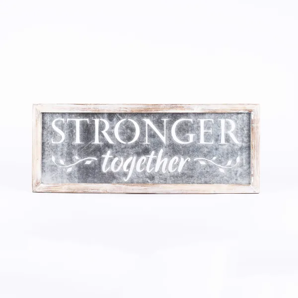 Wall Decor Tin - Stronger Together - 30x11.75x.5 | Swanson Christian Products
