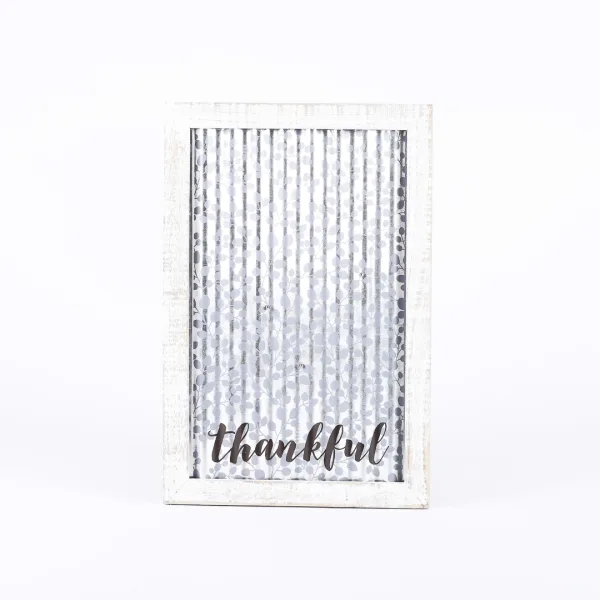 Wall Decor - Thankful - Corrugated Tin | Swanson Christian Products
