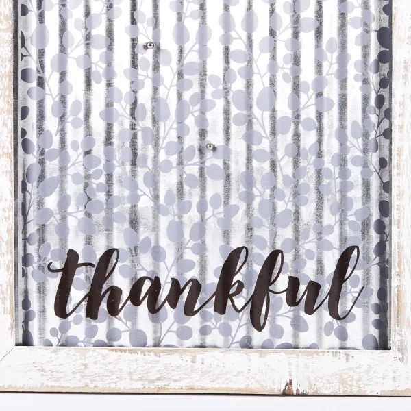 Wall Decor - Thankful - Corrugated Tin | Swanson Christian Products