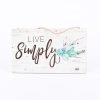 Hanging Wooden Wall Sign - Live Simply | Swanson Chrisian Products