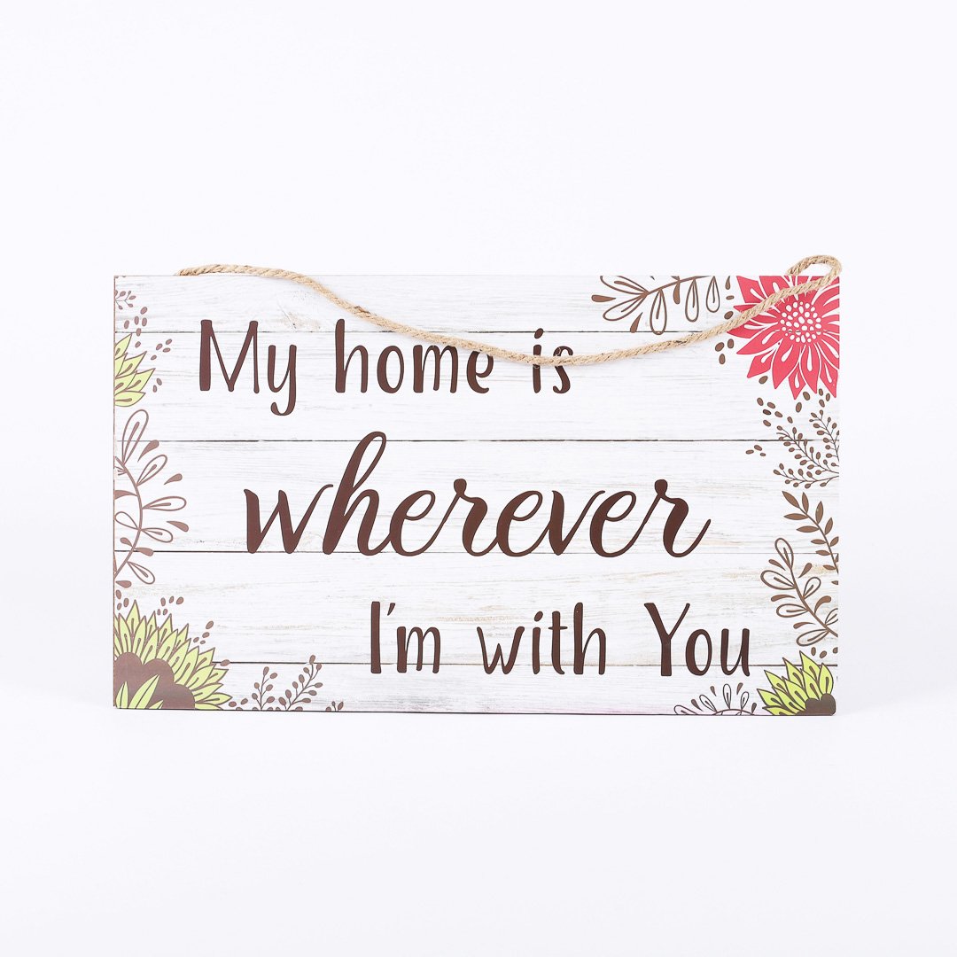 Wooden Wall Decor - Rope Hanger - My Home | Swanson Christian Products