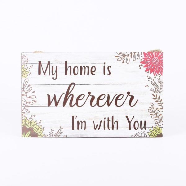 Wooden Wall Decor - Rope Hanger - My Home | Swanson Christian Products
