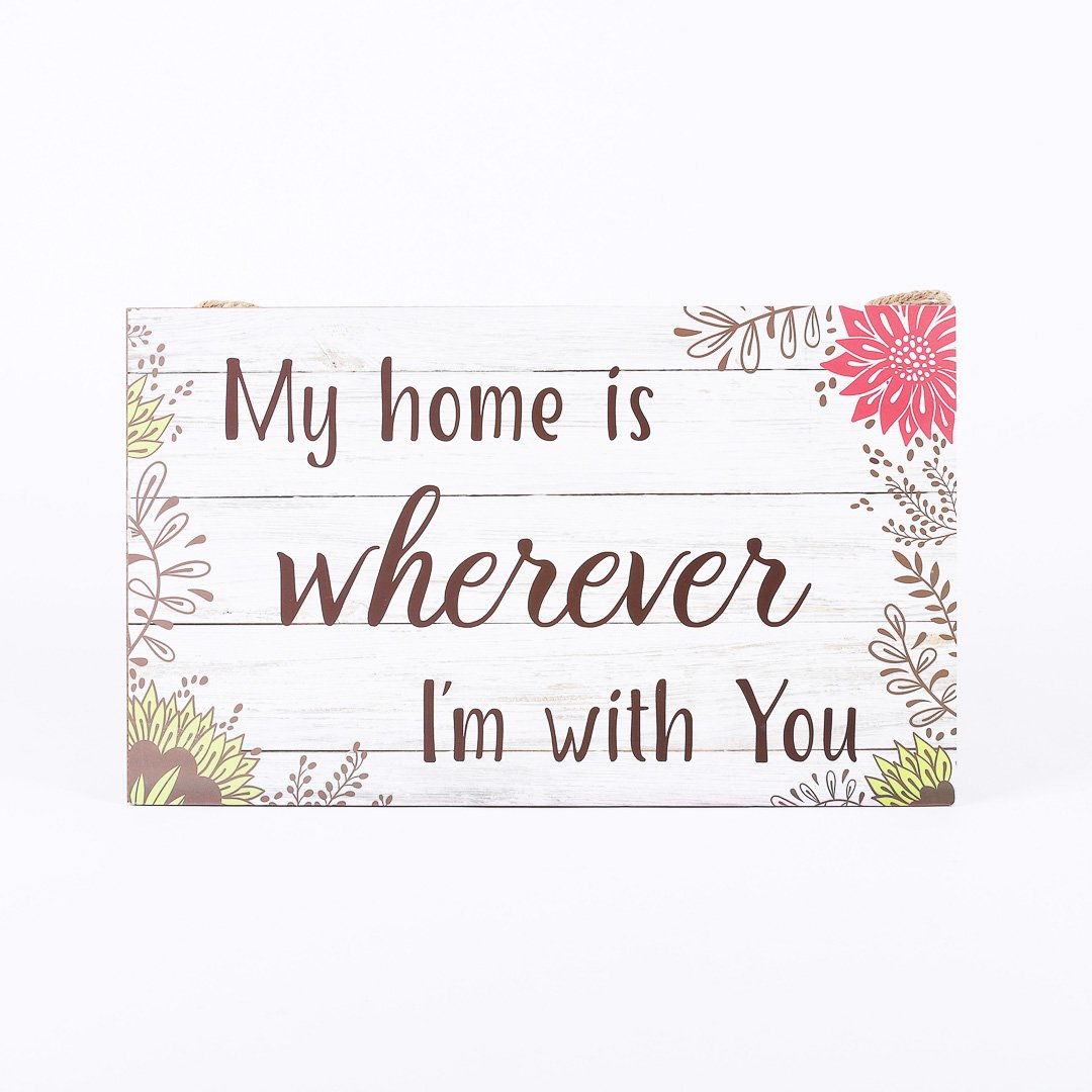 Wooden Wall Decor - Rope Hanger - My Home | Swanson Christian Products