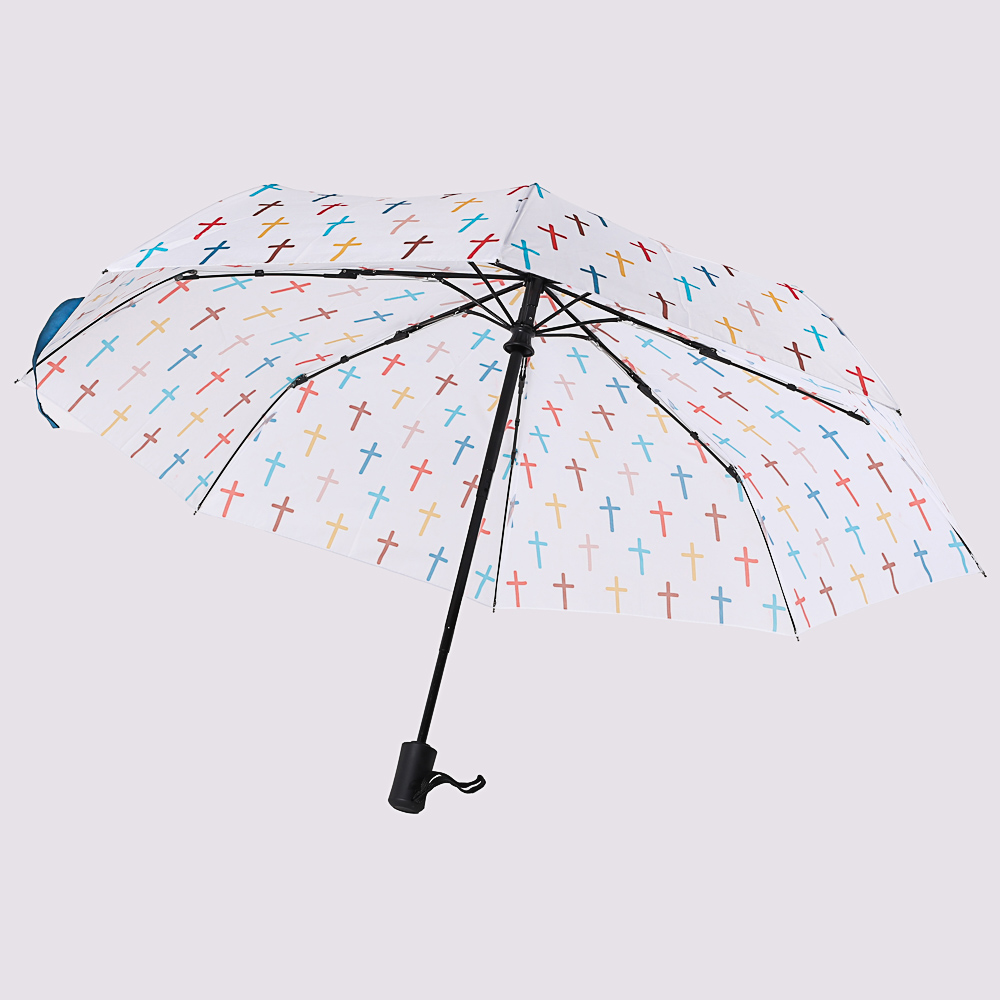 Stay Dry and Stylish with the Colorful Crosses Umbrella