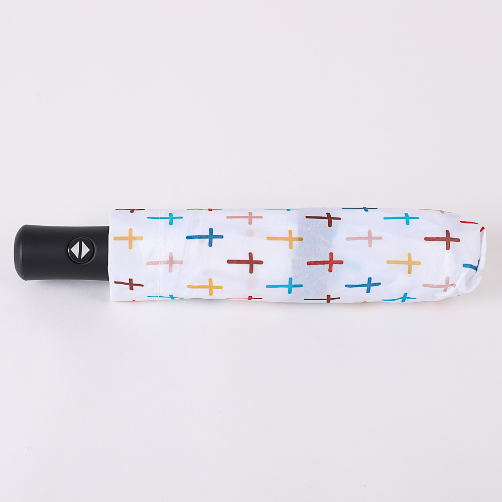 Compact Umbrella - Colorful Crosses - Image 6