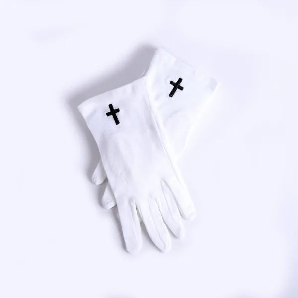 White Glove with Cross in Black- Swanson Christian Products