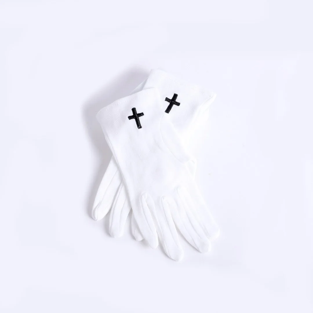 White Glove with Cross in Black- Swanson Christian Products