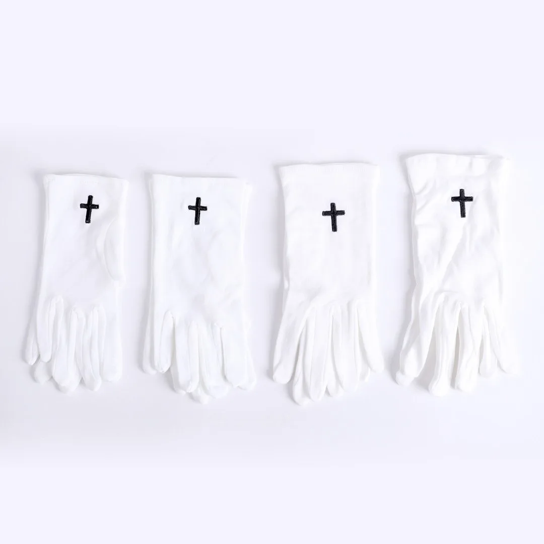 White Glove with Cross in Black- Swanson Christian Products