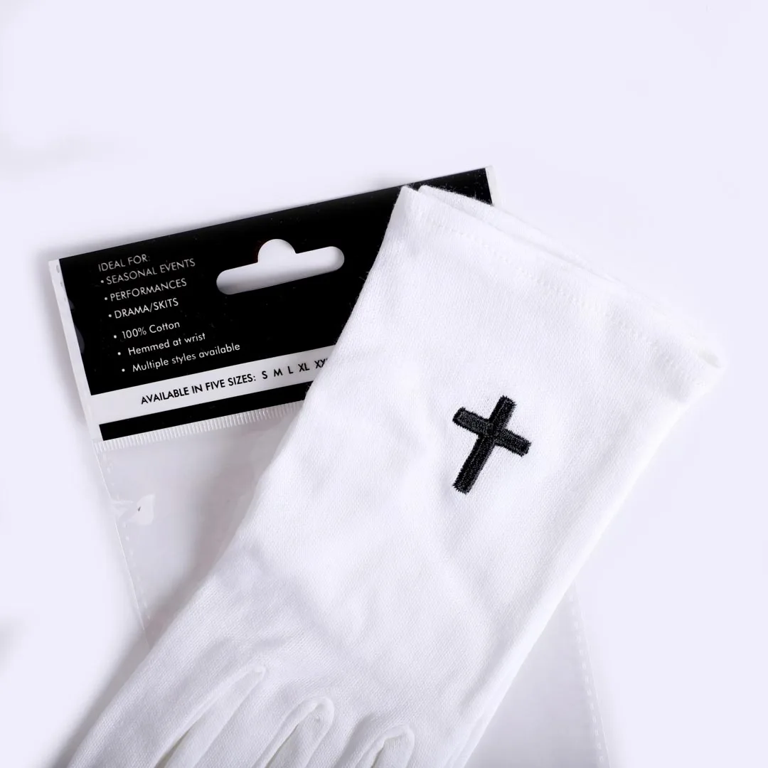 White Glove with Cross in Black- Swanson Christian Products