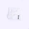 White Usher Glove Usher And Cross in Black- Swanson Christian Products