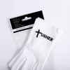 White Usher Glove Usher And Cross in Black- Swanson Christian Products