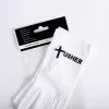 White Usher Glove Usher And Cross in Black- Swanson Christian Products