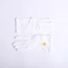 WHITE GLOVE W/ANTIQUE GOLD CROSS M