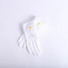 WHITE GLOVE W/ANTIQUE GOLD CROSS M