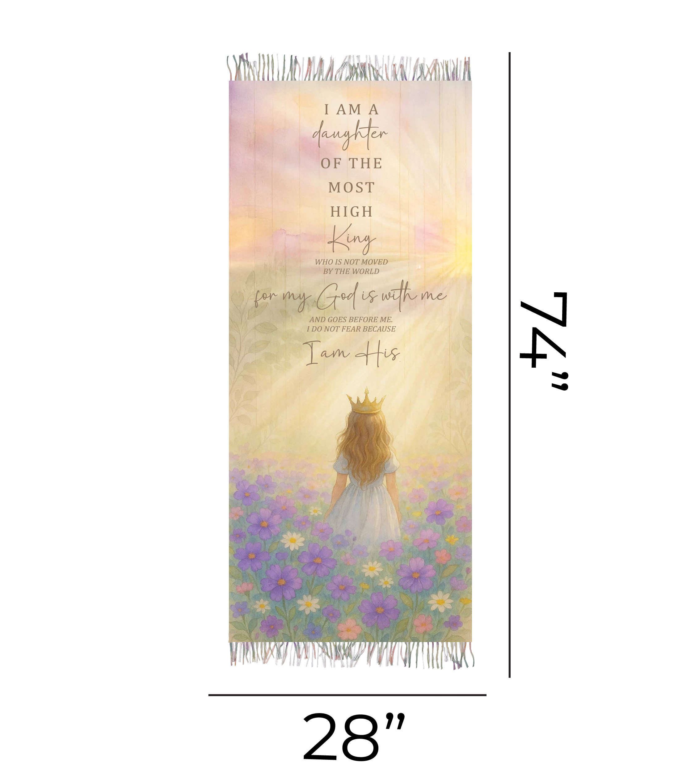 Shawl Fashion Prayer Daughter Of The King - Image 9