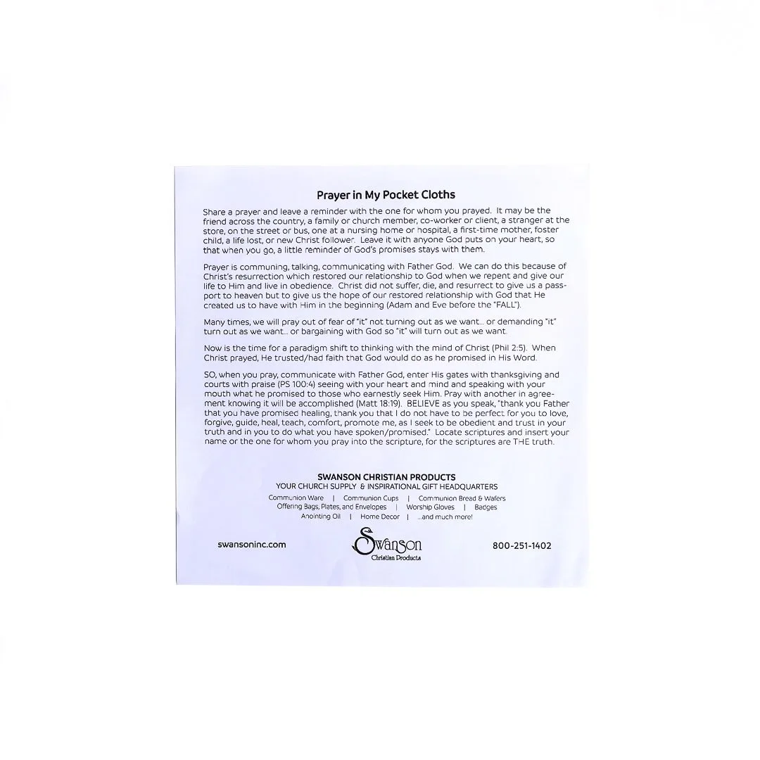 Prayer Cloth Names Of Jesus- Swanson Christian Products