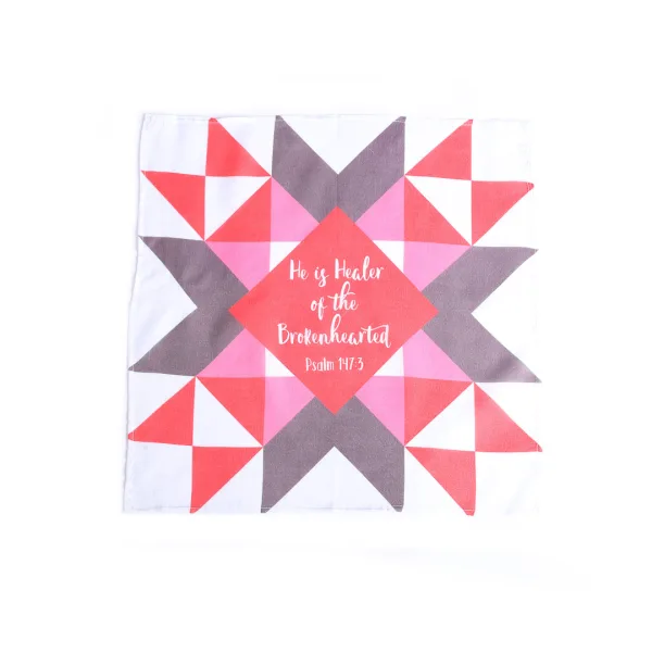 Prayer Cloth Quilt Healer Psalm 147:3- Swanson Christian Products