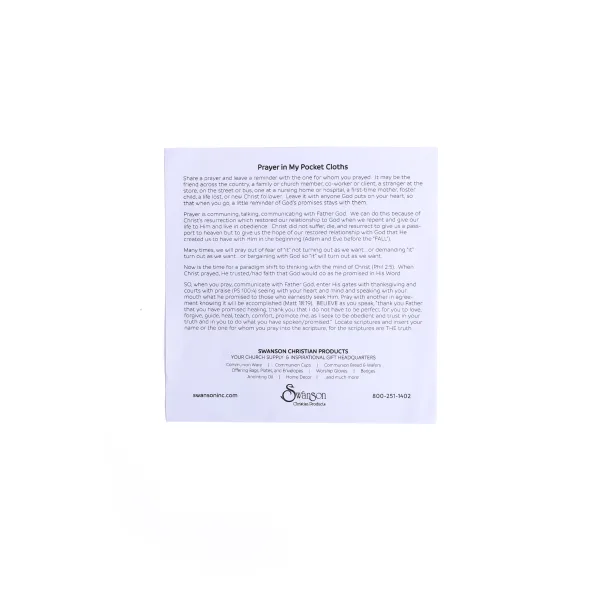 Prayers In Pocket- Peace- Swanson Christian Products