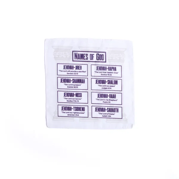 Prayers In My Pocket Names Of God 8"X8" 6Pc | Swanson Christian Products