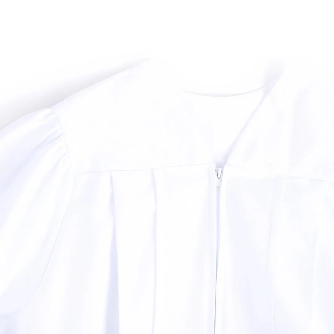 Baptismal Gown - Box Pleats - XS White -Swanson Christian Products