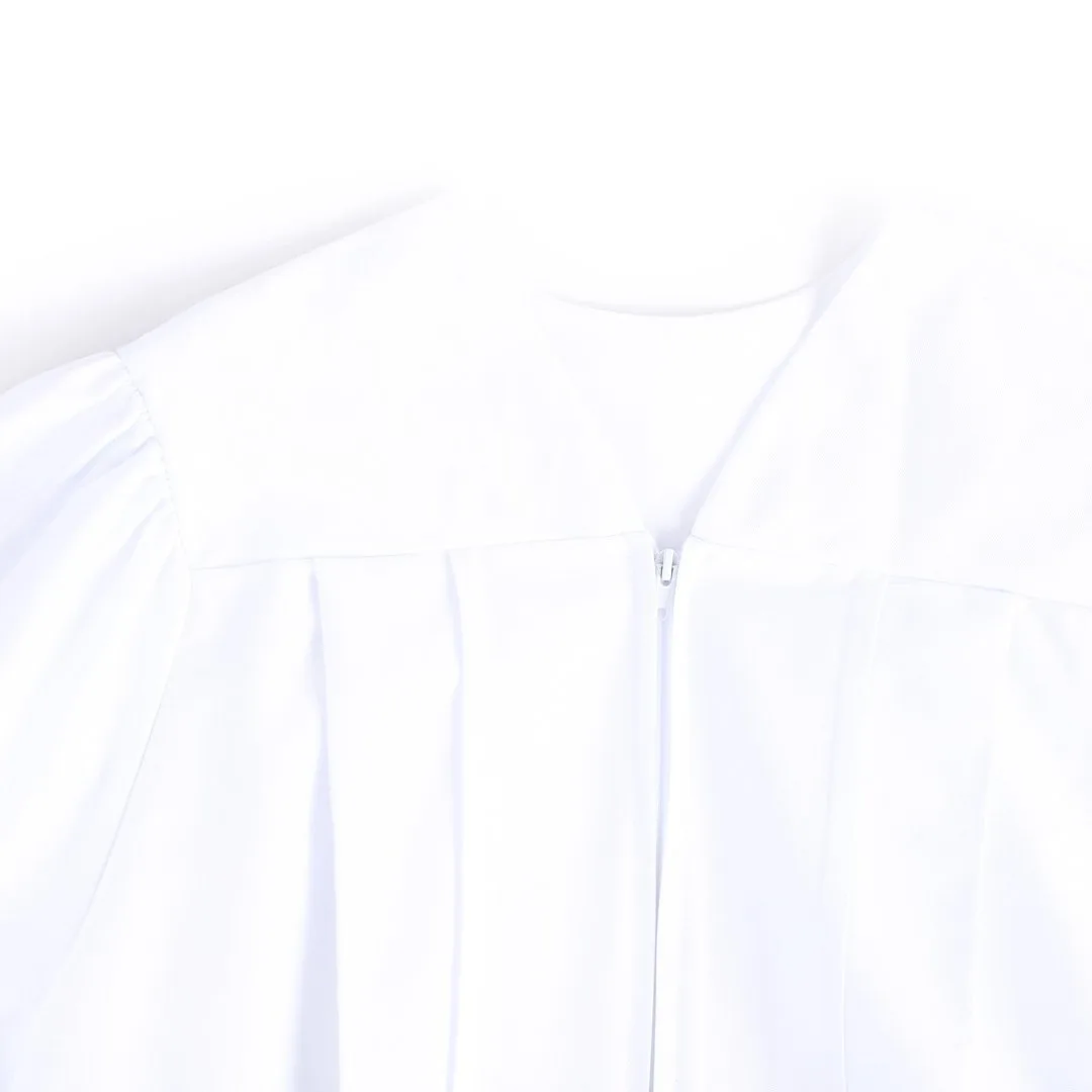 Baptismal Gown - Box Pleats - XS White -Swanson Christian Products