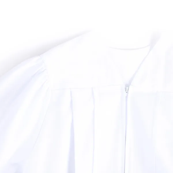 Baptismal Gown - Box Pleats - XS White - Poly Cotton | Swanson Christian Products