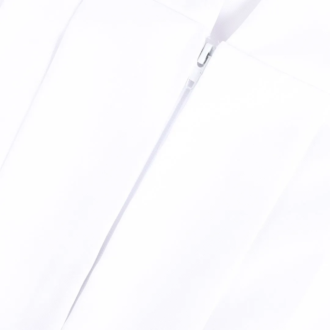 Baptismal Gown - Box Pleats - M White - Poly Cotton | Swanson Christian Products