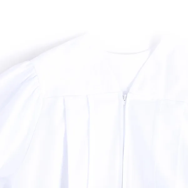 Baptismal Gown - Box Pleats - XL White - Poly Cotton | Swanson Christian Products