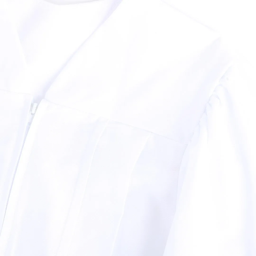 Baptismal Gown - Simple Pleats - XS White - Polyester | Swanson Christian Products