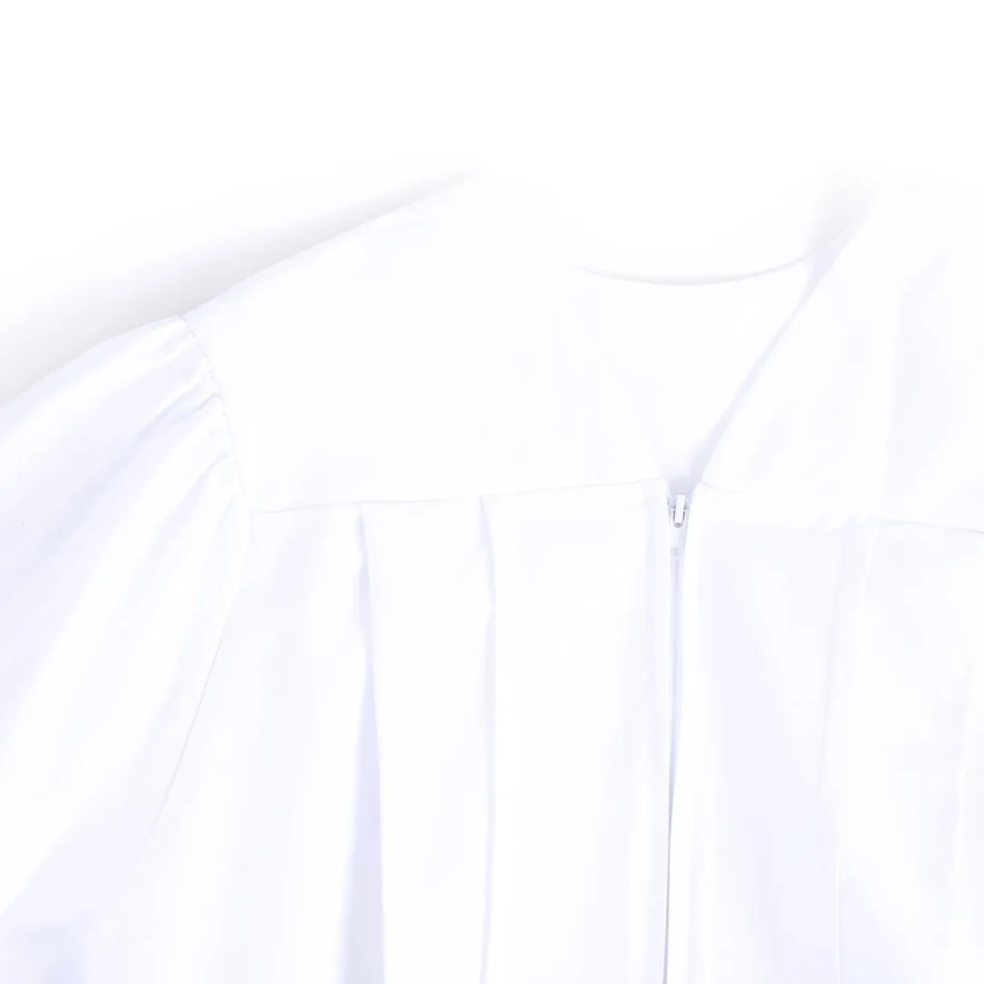 Baptismal Gown - Simple Pleats - S White - Polyester | Swanson Christian Products