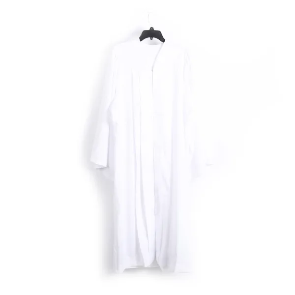 Baptismal Gown - Simple Pleats - M White - Polyester | Swanson Christian Products