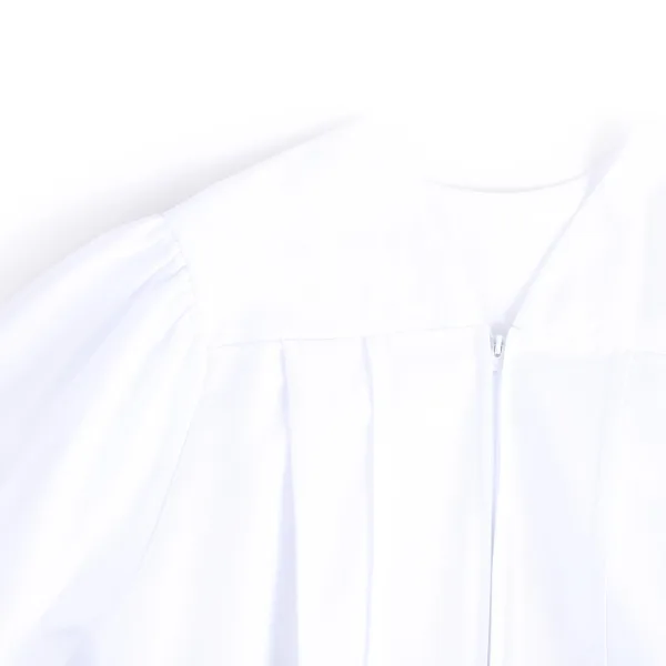 Baptismal Gown - Simple Pleats - L White - Polyester | Swanson Christian Products