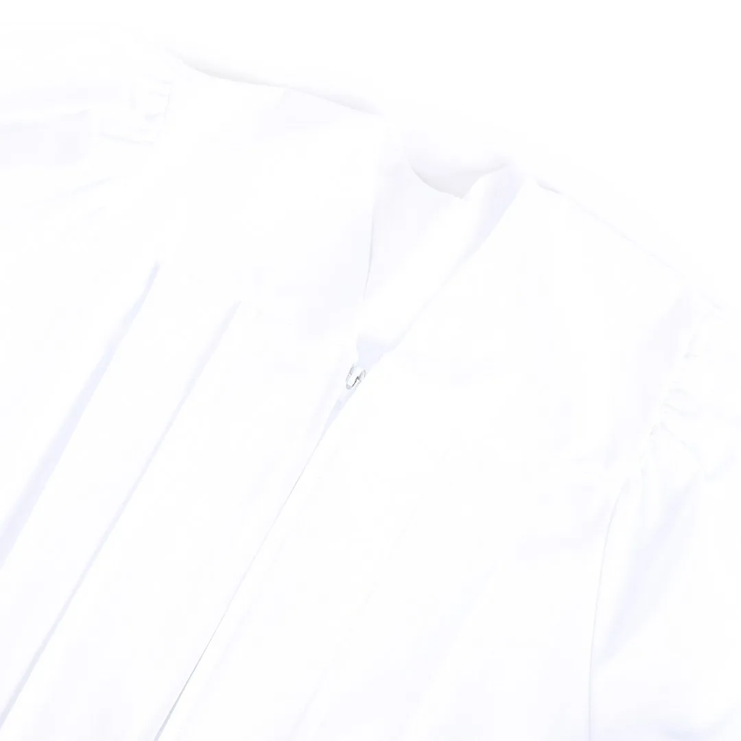 Baptismal Gown - Simple Pleats - L White - Polyester | Swanson Christian Products