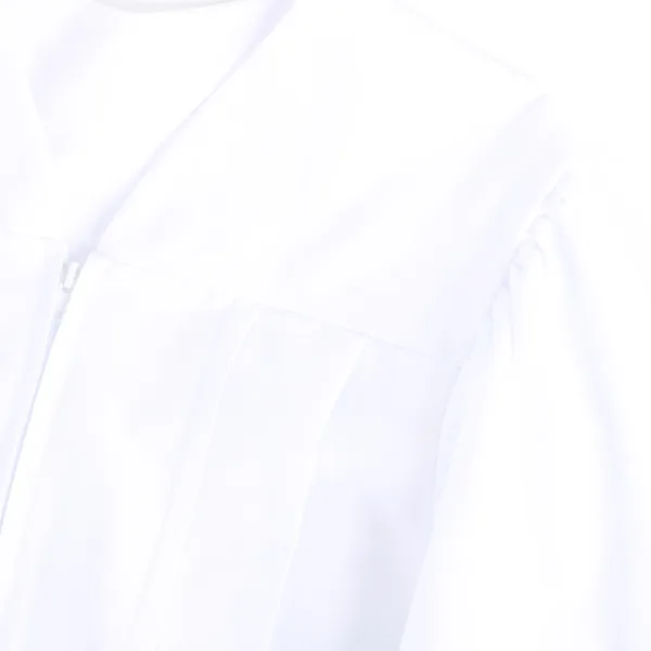 Baptismal Gown - Simple Pleats - L White - Polyester | Swanson Christian Products