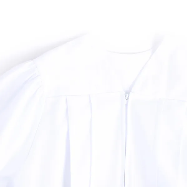 Baptismal Gown - Simple Pleats - XL White - Polyester | Swanson Christian Products