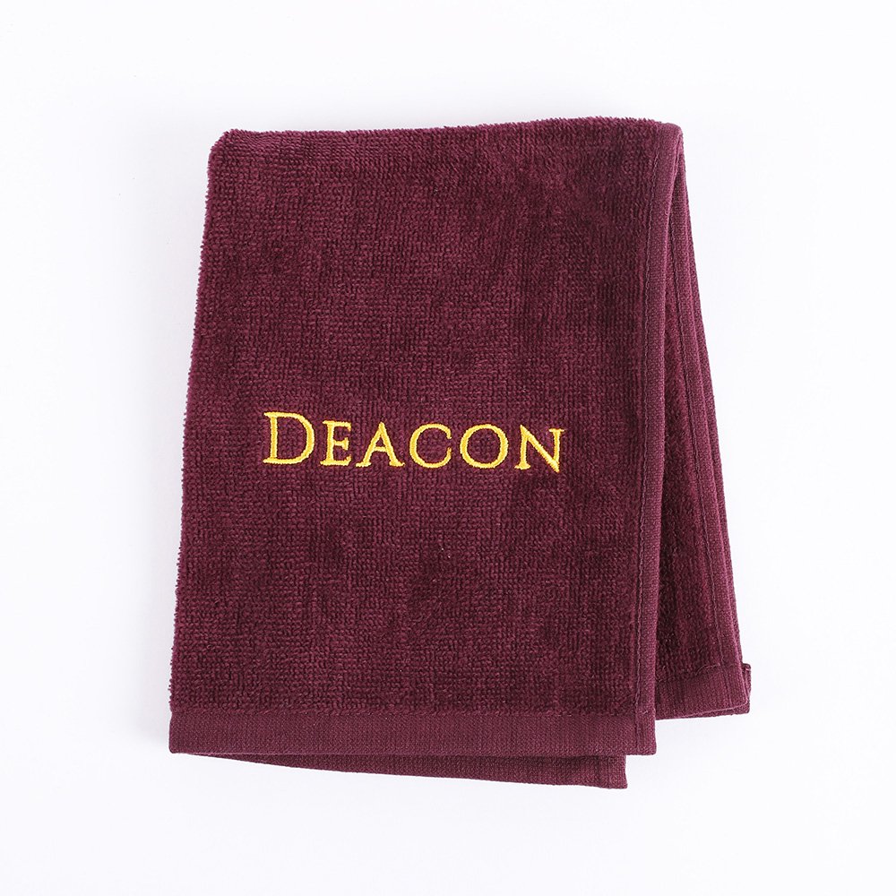 Pastor Towel - Deacon - Burgundy - Cotton | Swanson Christian Products