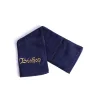 navy cotton pastor towel with " bishop" written on it