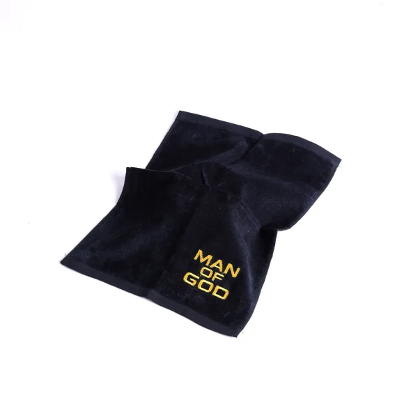 Pastor Towel Man Of God Black Cotton- Swanson Christian Products