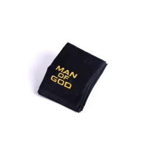 Pastor Towel – Man Of God – Black – Cotton