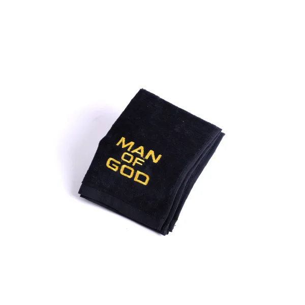 Pastor Towel Man Of God Black Cotton- Swanson Christian Products