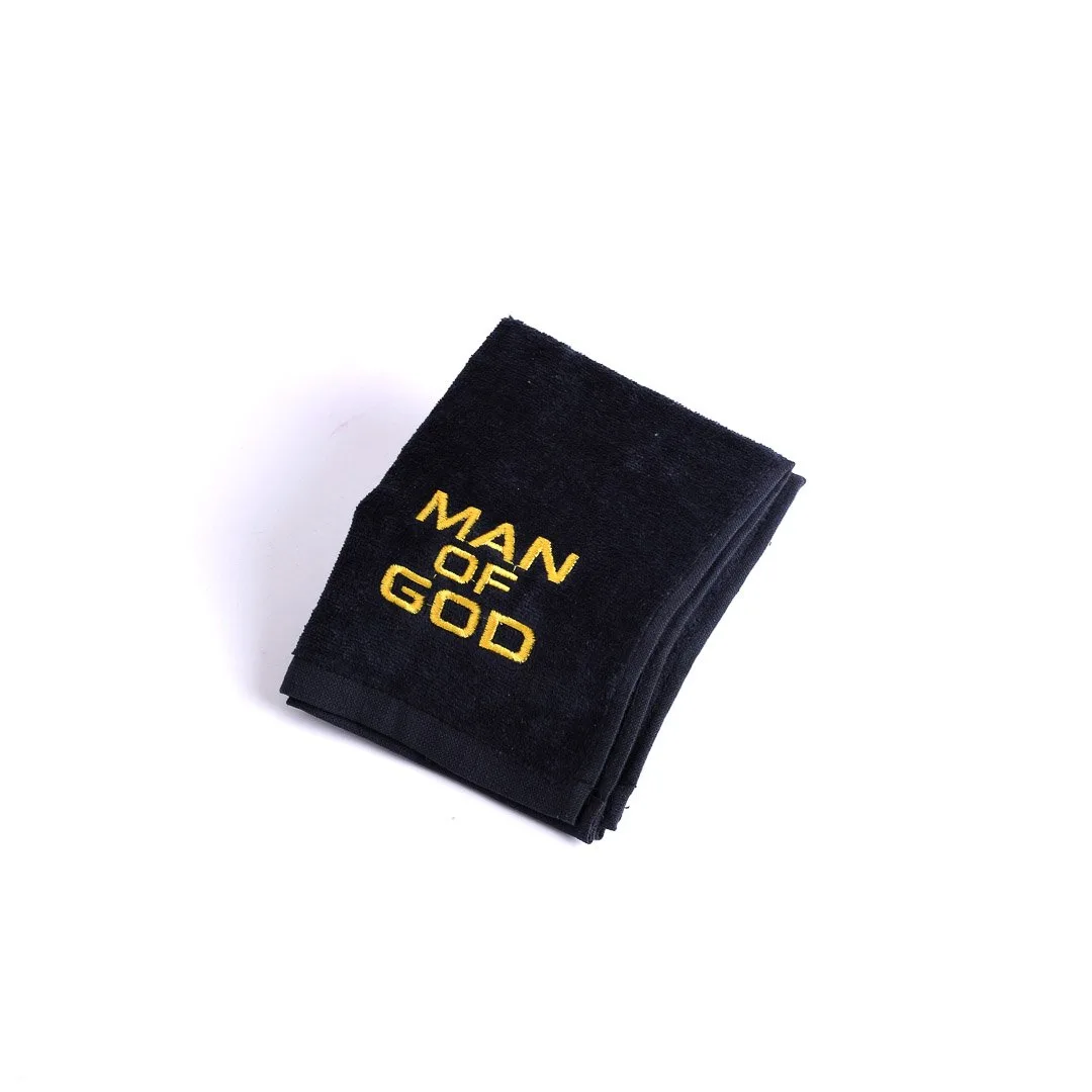 Pastor Towel Man Of God Black Cotton- Swanson Christian Products