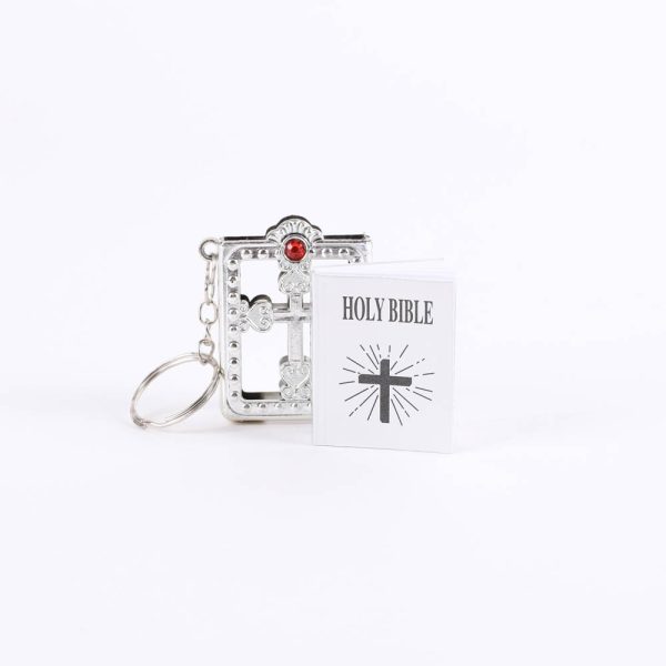 Bible Keychain - Ornate Silver - Pack 6 - Swanson Christian Products