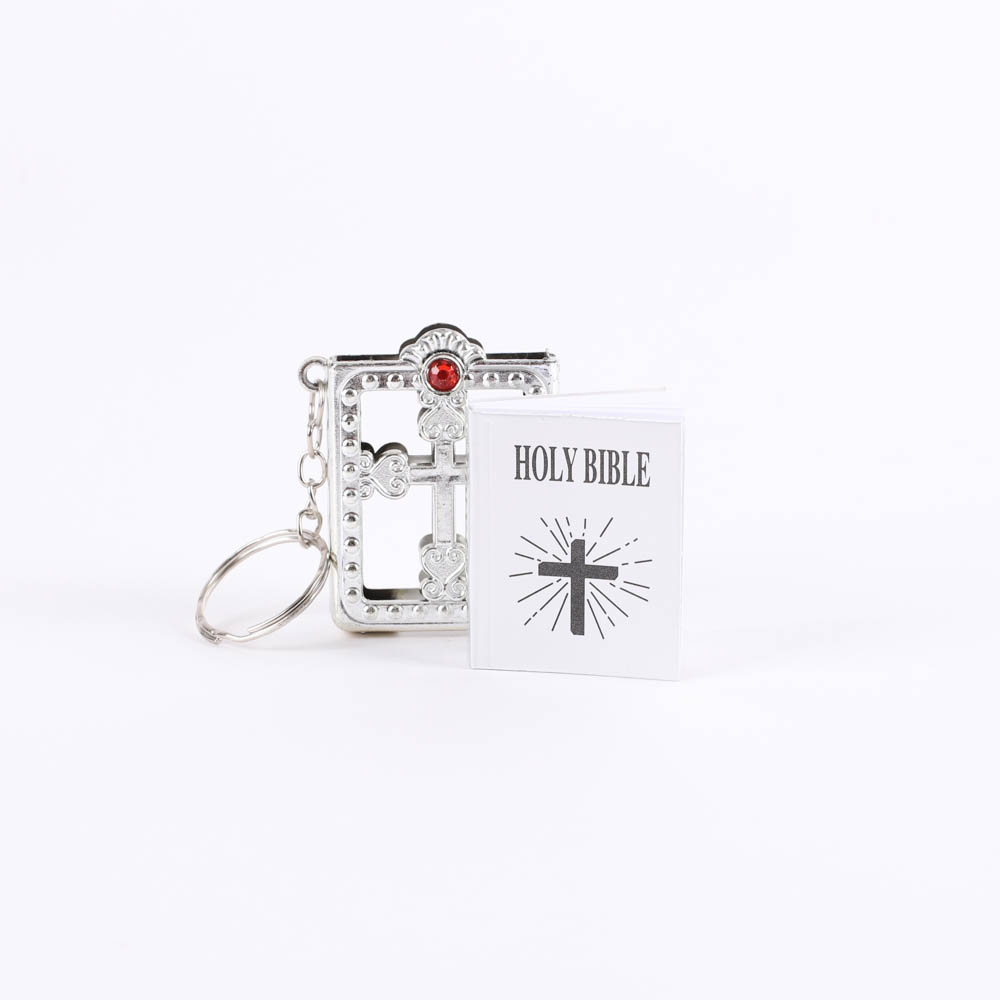 Bible Keychain - Ornate Silver - Pack 6 - Swanson Christian Products