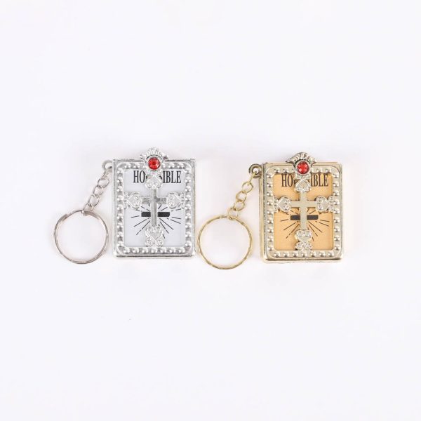 Bible Keychain - Ornate Silver - Pack 6 - Swanson Christian Products