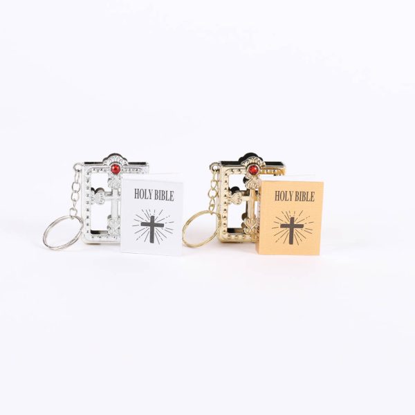 Bible Keychain - Ornate Silver - Pack 6 - Swanson Christian Products