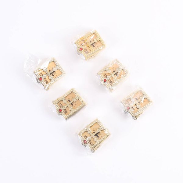 Bible Keychain - Ornate Gold - Pack 6 - Swanson Christian Products