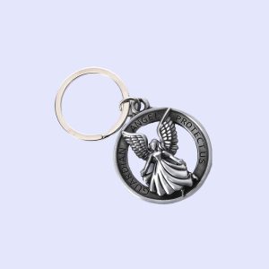 Keychain Angel Circle Protect Us PK4