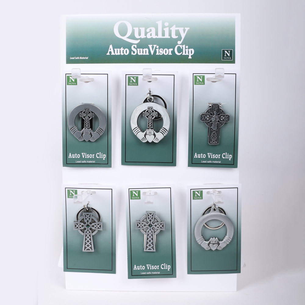 Visor Clip and Keychain Assortment Celtic Display PK24 - Image 2