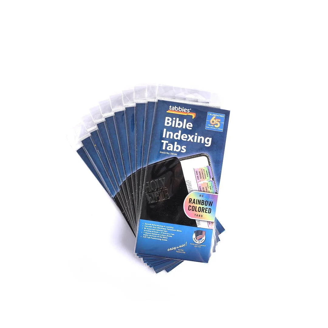 Bible Index Tabs Rainbow Tabbies Pack of 10 - Image 6